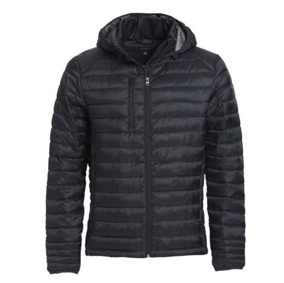 New Clique Mens Hudson Padded Jacket / Black Suze L